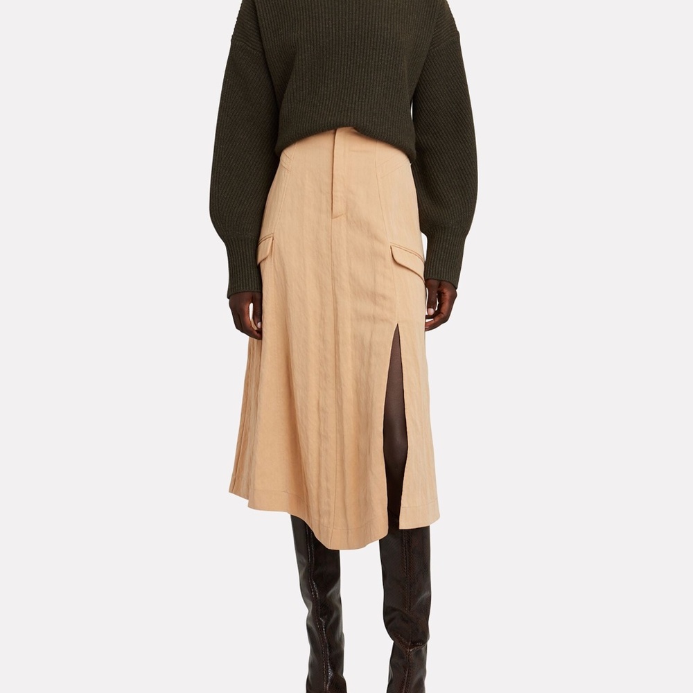 NWT INTERMIX Diana Utility Midi Skirt Size 12